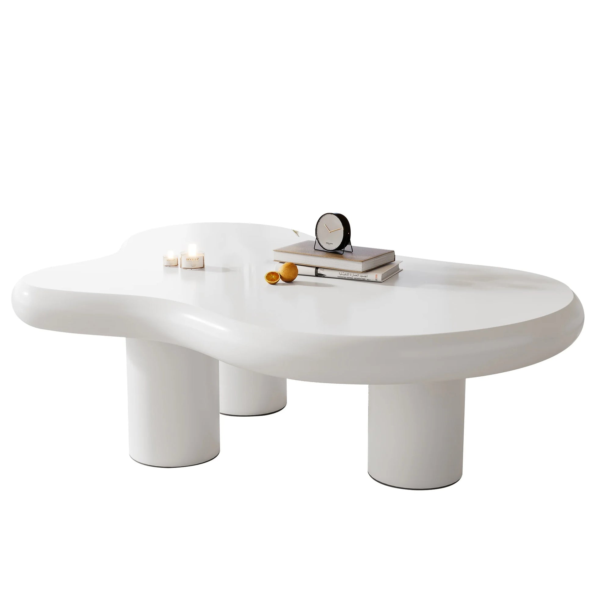 Salontafel – Wolkvormige - Originele Tafel – Design Tafel – Woonkamer Tafel – MDF Tafel – 97x67 cm – Draagvermogen 80 kg - QUORE