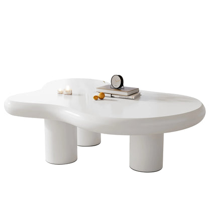 Salontafel – Wolkvormige - Originele Tafel – Design Tafel – Woonkamer Tafel – MDF Tafel – 97x67 cm – Draagvermogen 80 kg - QUORE