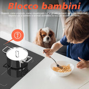 Inductie kookplaat - Induction Hob - Induction Cook Top - Inductie Fornuis - Elektrische Brander - 4-pits - Inductiekookplaat - 60 cm - 3500 W - Flexzone - Plug-in kookplaat - 9 vermogen - Booster - Timer - 220 V - Zwart