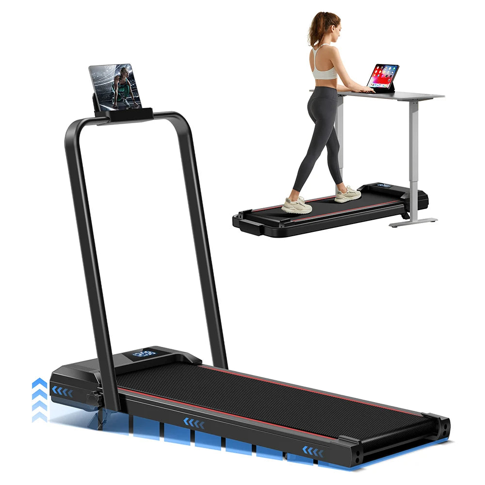 ROBORE CW1F Walking Pad with 9% Incline, 136kg Capacity, 12KM/H, 2.5HP Brushless Motor, Folding Under Desk Treadmill,Home,Office - QUORE