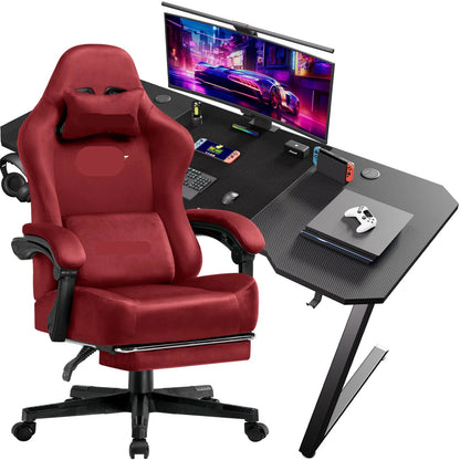 Gamingtafel – Game Bureau – Computertafel – Laptoptafel – Gaming Desk – Ergonomisch Ontwerp – Verstelbare Stoel