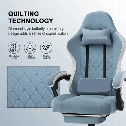Gamestoel – Gaming Stoel – Bureaustoel – Racing Stoel – Gaming Chair – Verstelbare Rugleuning – Met 360° Draaibare Zwenkwielen