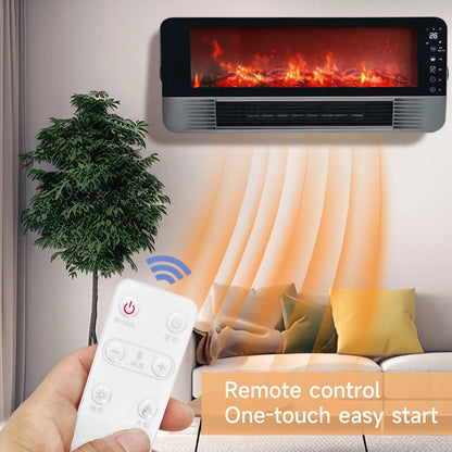 Elektrische Kachel - Draagbaar - Wandgemonteerde verwarmingsventilator - Heteluchtblazer Verwarming voor thuis - Winterverwarming Airconditioner - Efficiënte Verwarming - Instelbaar Vermogen - Grijs