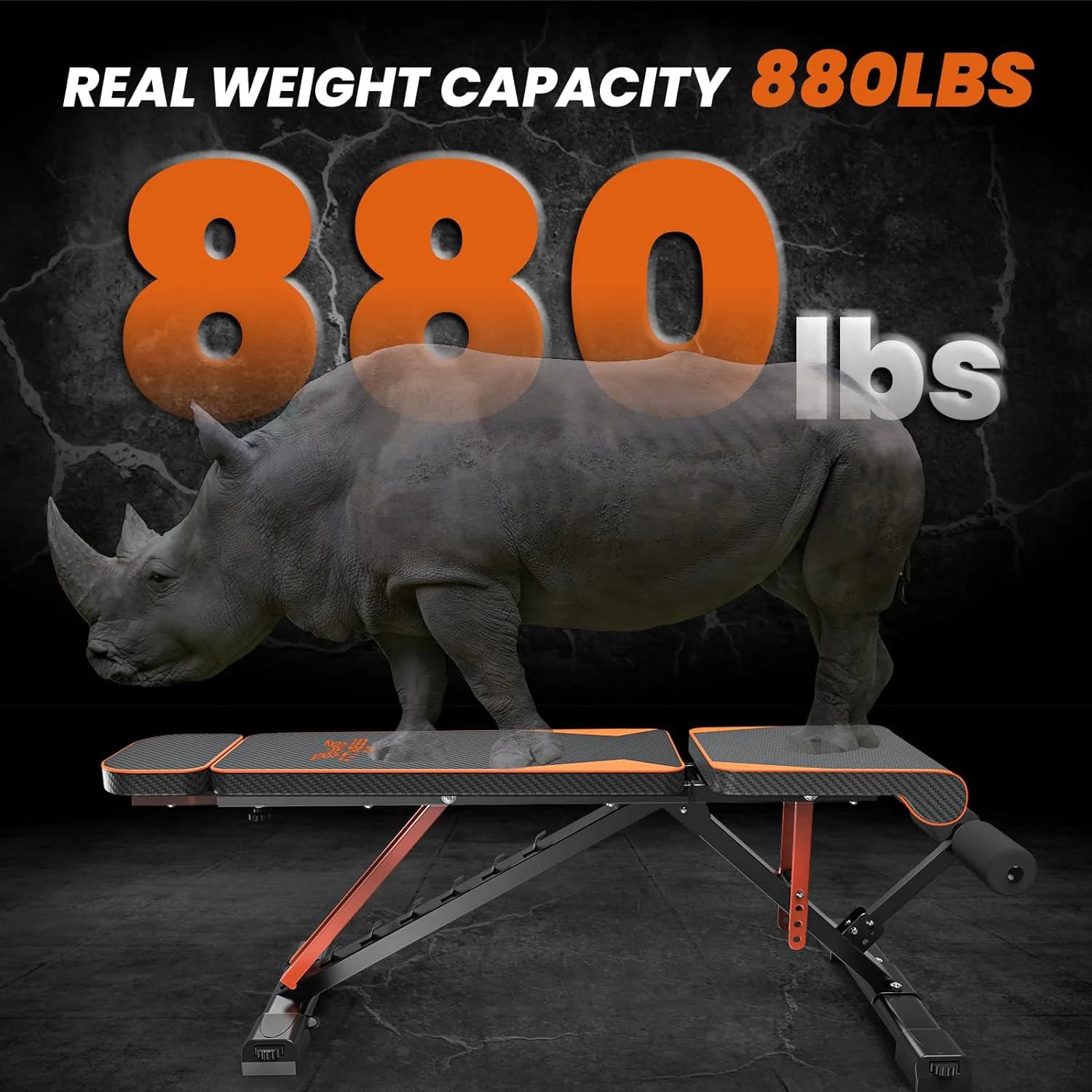 Halterbank - met Weerstandsbanden - Theffen - Sit-ups - Verstelbare - Full-Body Oefeningen - Thuisfitnessruimte - Zwart Oranje - QUORE