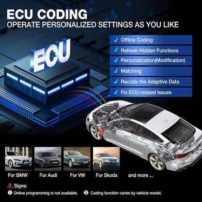 OBD Scanner - OBD2 - Auto Scanner - Auto uitlezen - Diagnose Apparatuur voor Auto's - Bidirectioneel Gereedschap - 35+ Reset Functies - ECU Codering - CANFD - DOIP - Actieve Test - EU Versie