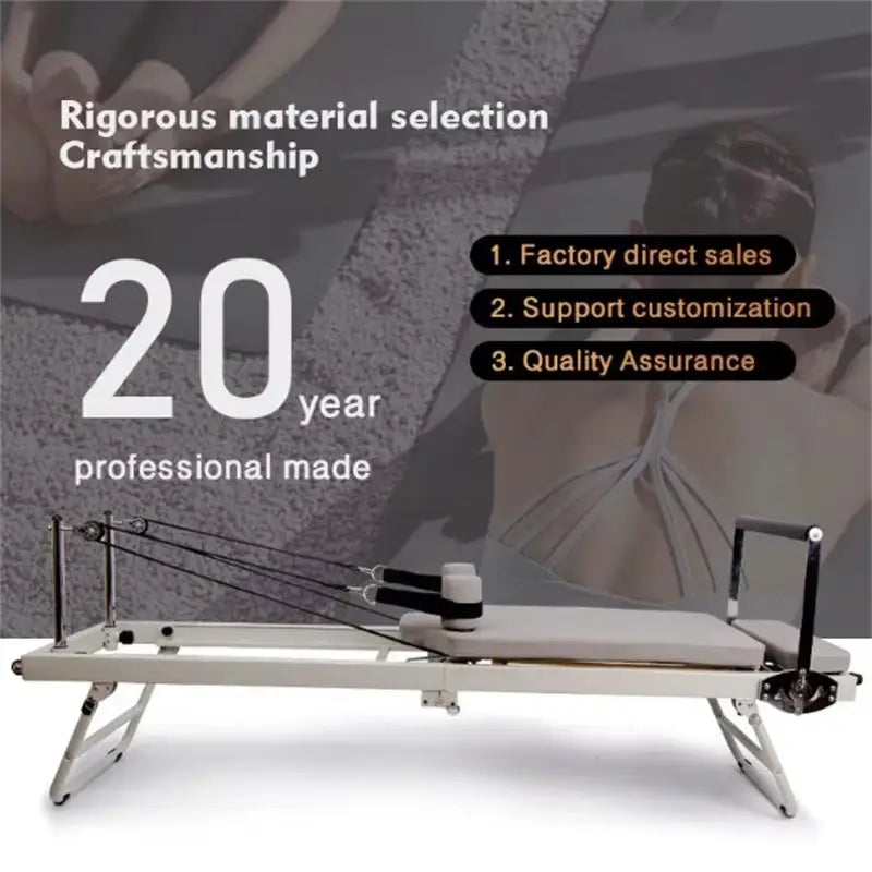 Pilatesapparaat – Pilates Reformer – Pilates Machine – Fitnessapparaat – Core Trainer – Inklapbaar Ontwerp – Stevig Metalen Frame