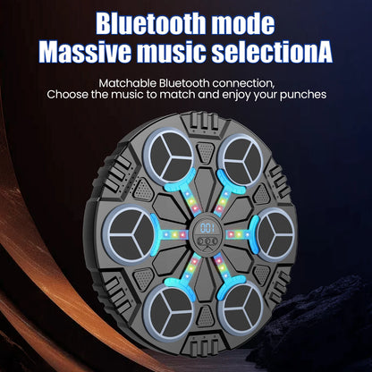 Muziek Boxing Machine – Bokstrainer – Punching Ball – Boksdoel – Fitness Trainer – Bluetooth Verbinding – 3 Snelheidsstanden – Led Display