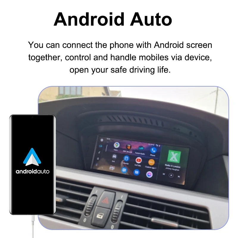 Draadloze CarPlay Android Auto Systeem – Multimedia Interface – Infotainment Upgrade – Touchscreen Unit – CCC Camera Variant – 8,8 Inch Scherm – Stuurwielbediening Ondersteuning