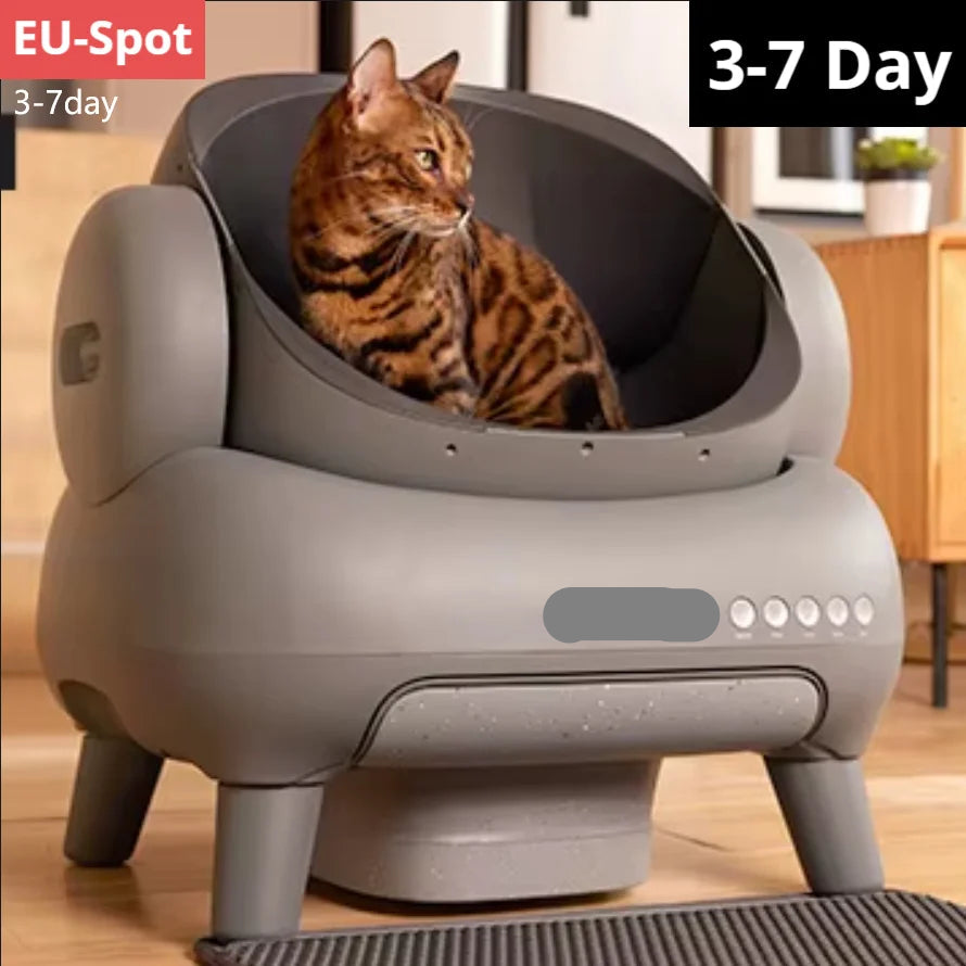 Kattenbak – Kattentoilet – Zelfreinigende Kattenbak – Automatische Kattenbak – Hop-in Kattenbak – Grote Capaciteit 12L – Duurzaam ABS Plastic