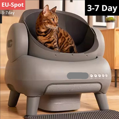 Kattenbak – Kattentoilet – Zelfreinigende Kattenbak – Automatische Kattenbak – Hop-in Kattenbak – Grote Capaciteit 12L – Duurzaam ABS Plastic