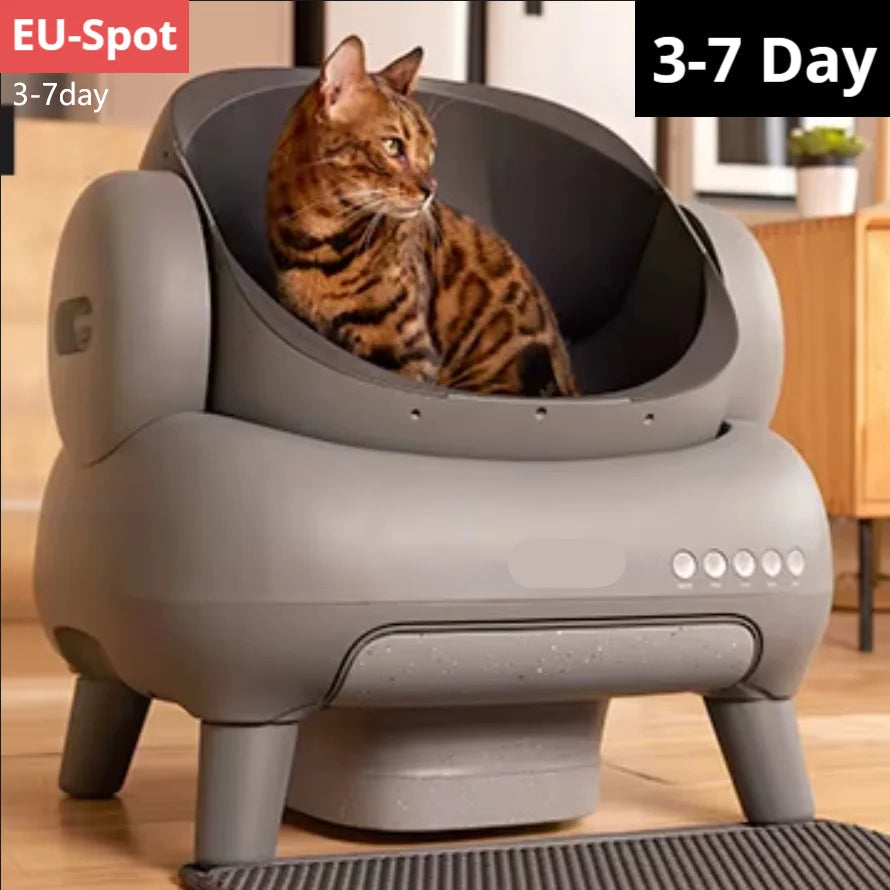 Kattenbak – Kattentoilet – Zelfreinigende Bak – Automatische Kattenbak – Semi-Gesloten Kattenbak – Grote Inhoud 12L – ABS Plastic