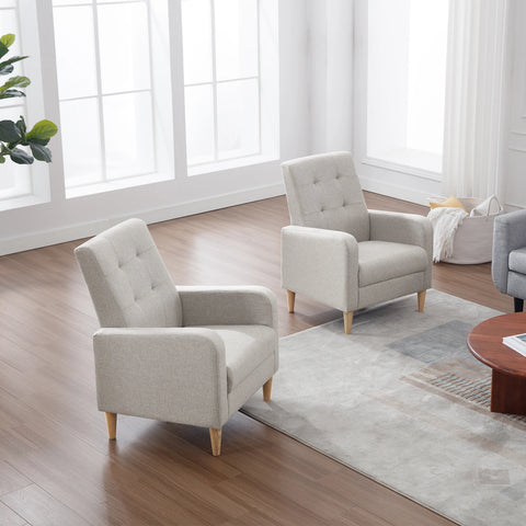 Chair - Armchair - Lounge Chair - Living Room Armchair - Padded Seat - Armrests - High Back.