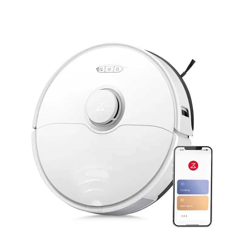 Robotstofzuiger – Robotstofzuiger met Dweilfunctie – Slimme Stofzuiger – Robot Mop – Automatische Schoonmaakrobot – 6000Pa Zuigkracht – 3D Obstakel Vermijding
