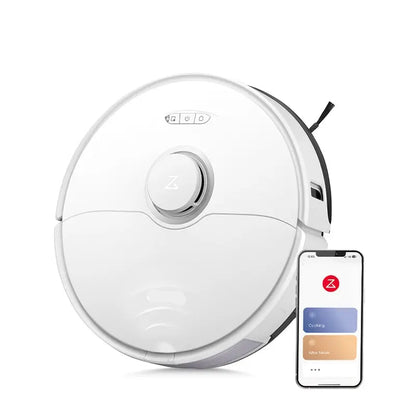 Robotstofzuiger – Robotstofzuiger met Dweilfunctie – Slimme Stofzuiger – Robot Mop – Automatische Schoonmaakrobot – 6000Pa Zuigkracht – 3D Obstakel Vermijding