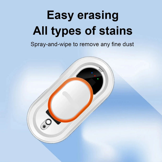 Robotstofzuiger - Robotstofzuiger met Dweilfunctie - Roborock - Raam Robotstofzuiger - 240V - 800W - Reinigingsrobot - Ultra dun lichaam - Wit