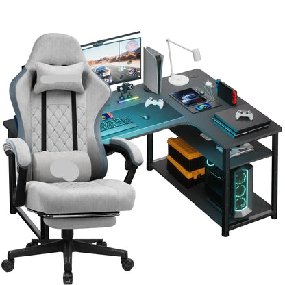 Gamestoel – Gaming Stoel – Bureaustoel – Game Stoel – Gaming Chair – Verstelbare Zithoogte – 360° Draaibaar Met Zwenkwielen