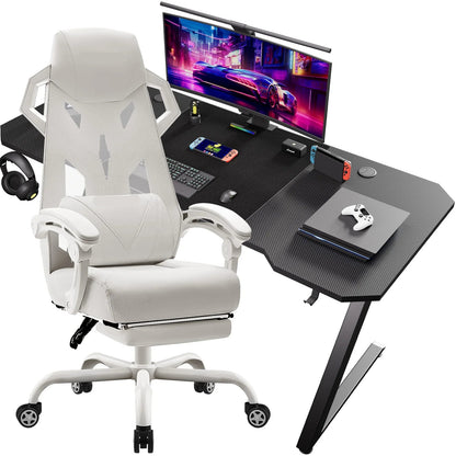 Gamingtafel – Game Bureau – Computerbureau – Gaming Desk – Gaming Bureau Set – Ergonomisch Design – Verstelbare Bureaustoel