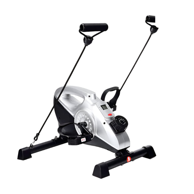 Indoorfietsen - Hometrainers - Spinningfiets - Fitness Fiets - Indoor Cycle - Indoorfiets - Hometrainer - Indoor Bike - Fietspedaal - 3 in 1 - Arm- en been-hometrainer - Ondertafel mini-hometrainer - Mini-fitnessfiets voor op kantoor - Zwart