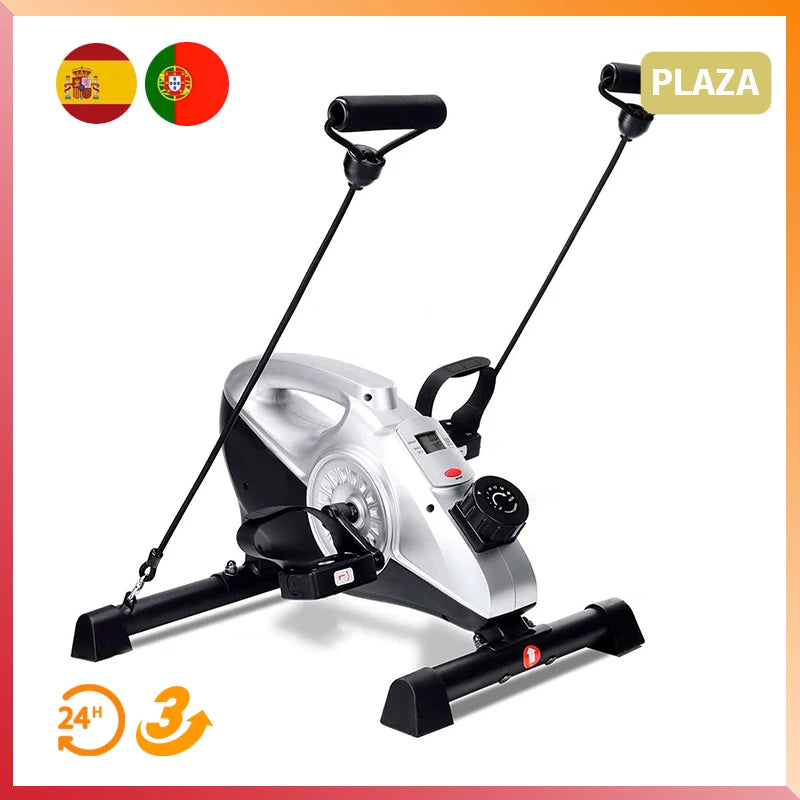 Indoorfietsen - Hometrainers - Spinningfiets - Fitness Fiets - Indoor Cycle - Indoorfiets - Hometrainer - Indoor Bike - Fietspedaal - 3 in 1 - Arm- en been-hometrainer - Ondertafel mini-hometrainer - Mini-fitnessfiets voor op kantoor - Zwart