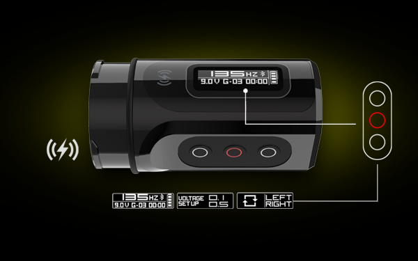 Flux Max - Tattoo Machine - Tattoo pen - Tattoo Set - Complete set voor beginners & gevorderden - Tattoo Machine Pen - 12V - Slag 4mm - 2400mAh - Gouden