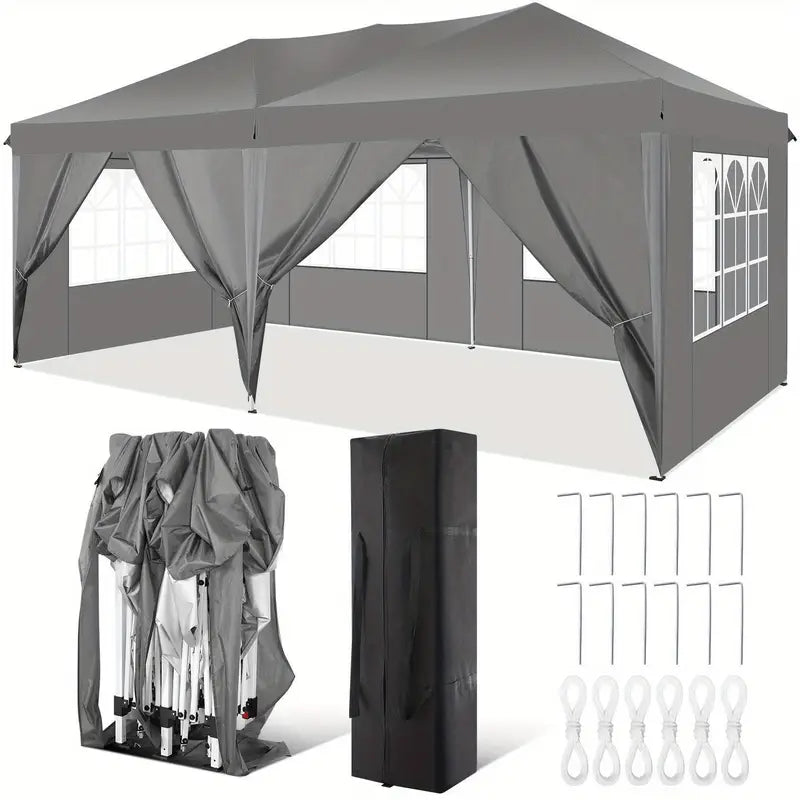 Pop-up Tent – Partytent – Zonnescherm – Pavillon – Vouwtent – 3,05x3,05 Meter – UV- en Waterbestendig Met Afneembare Zijwanden