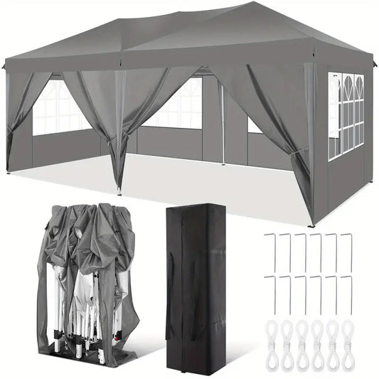 Pop-up Tent – Partytent – Zonnescherm – Pavillon – Vouwtent – 3,05x3,05 Meter – UV- en Waterbestendig Met Afneembare Zijwanden