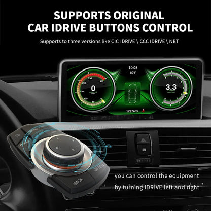 Auto Multimedia Speler - Voor BMW 1 2 3 4 Series - 4GB32GB - 8 Core - Carplay Scherm - Navigatiesysteem Auto - Multimedia Autoradio - Zwart - QUORE