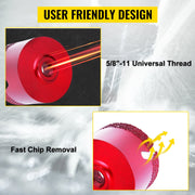 Vevor - Hole Saw - Hole Saw Set - Hole Drill Set - 20mm-68mm Dry/Wet Cutting M14 Mounting Thread Drilling Tiles Granite Marble Porcelain