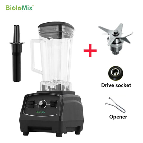 BioloMix - Blenders - blender smoothie - Food processor - 2200W Heavy Duty Commercial Grade Blender - Black