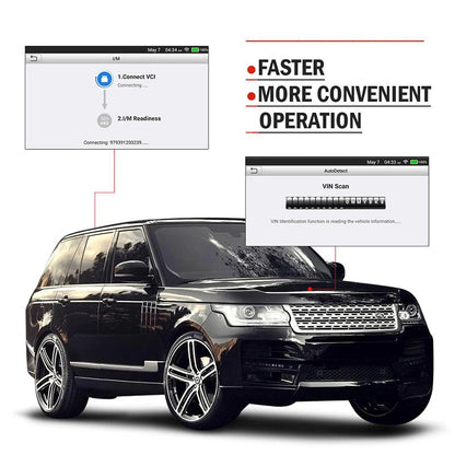 OBD Scanner - OBD2 - Auto Scanner - Auto uitlezen - Diagnose Apparatuur voor Auto's - Auto Diagnose Tool - Codelezer - Vier Systeem Diagnostiek - DPF Regeneratie - Olie Reset - Werkt met 57+ Automerken - AutoVIN