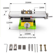 Drilling machine - Drilling vice - Drilling vice clamp - Multifunctional mini drilling vice - Work table for milling machine