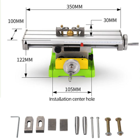 Drilling machine - Drilling vice - Drilling vice clamp - Multifunctional mini drilling vice - Work table for milling machine