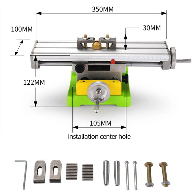 Drilling machine - Drilling vice - Drilling vice clamp - Multifunctional mini drilling vice - Work table for milling machine