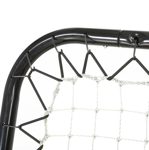 Football Goal - Football Net For Football - Goal Post - Junior Sports Training - Adjustable - Foldable - Portable - Football Net For Kids - 5 Level Angle - Black