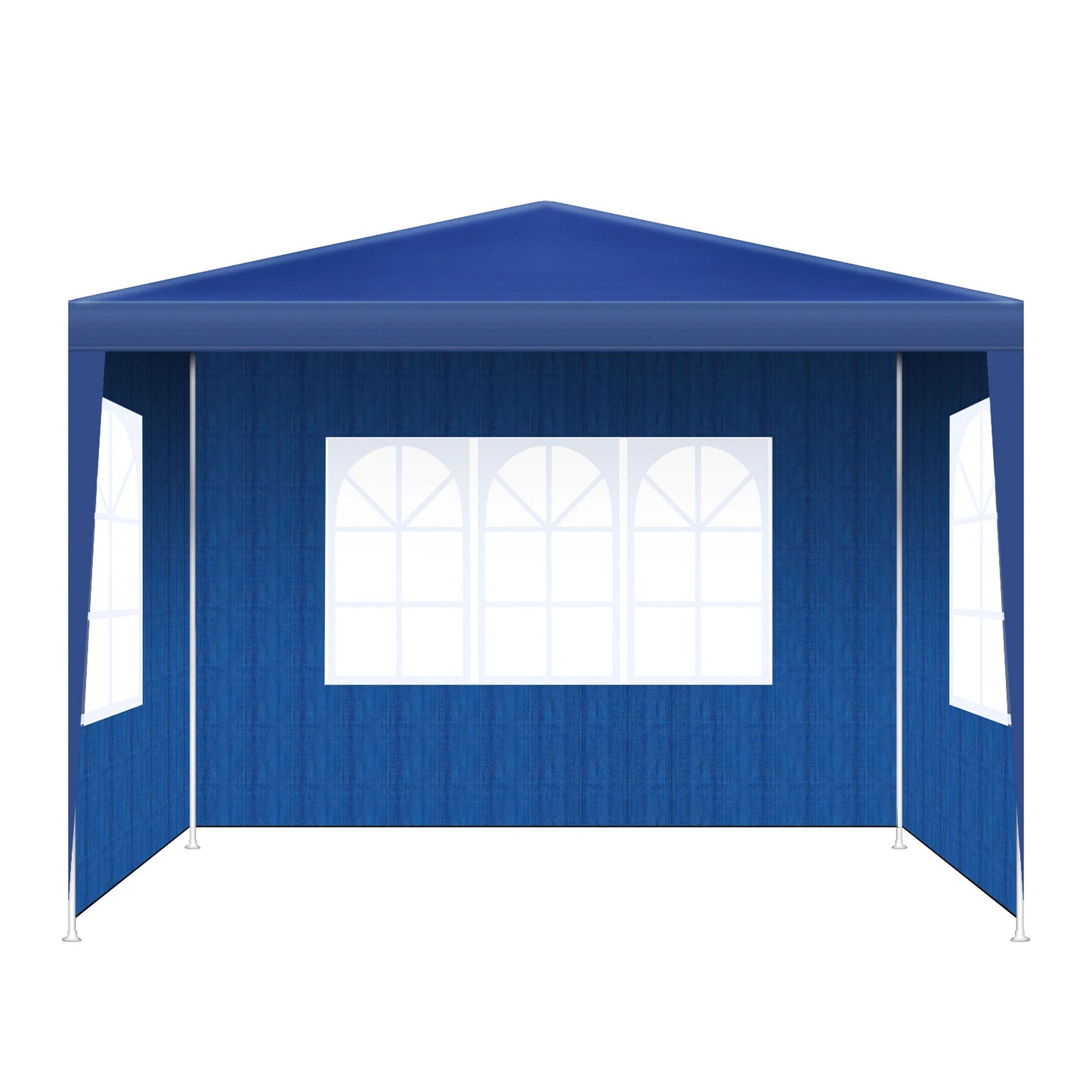 Partytent – Tuinent – Waterdichte Outdoor Tent – Luifel – Beschut – Waterdicht PVC – Metalen Frame – 3x3 Meter - Blauw - QUORE