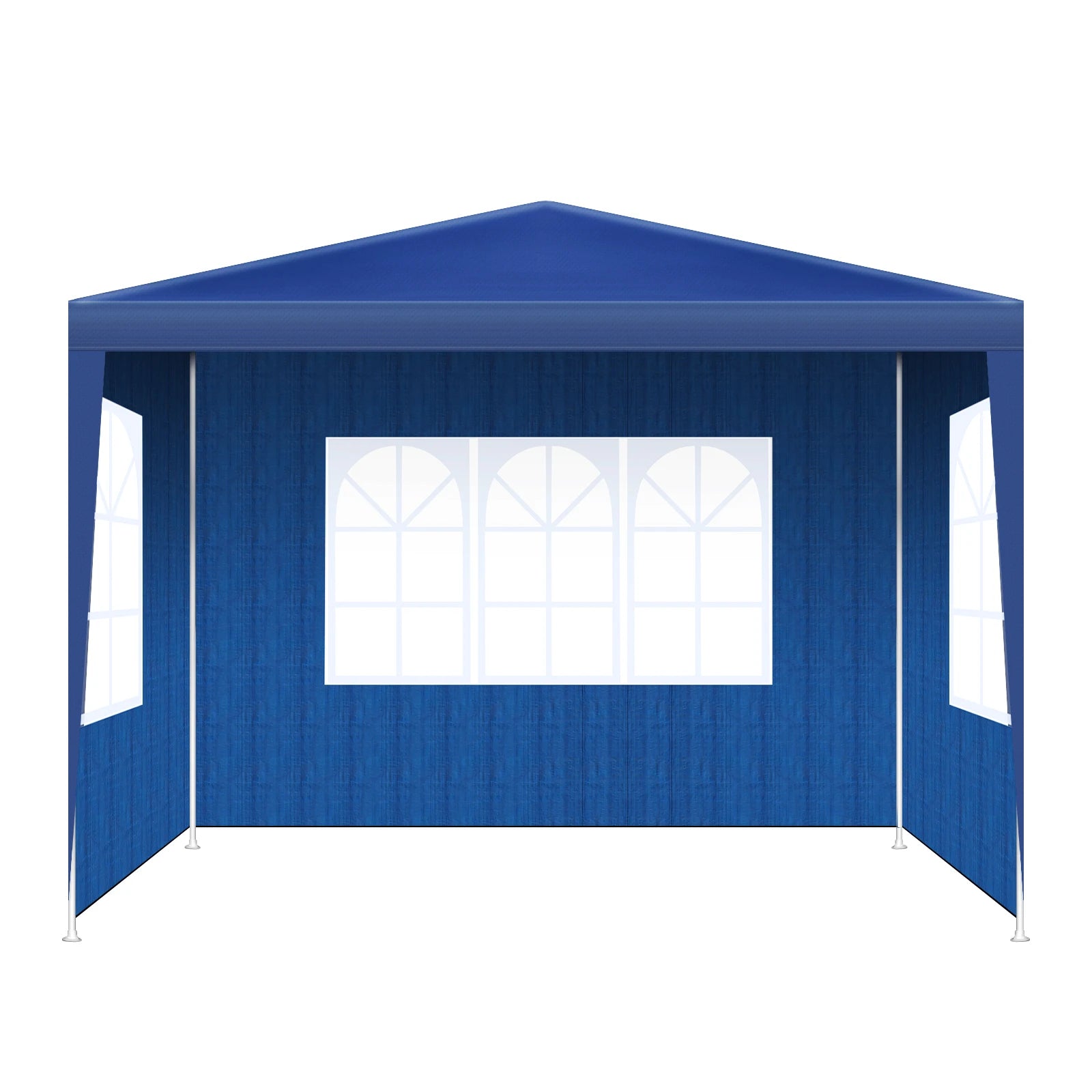 Partytent – Tuinent – Waterdichte Outdoor Tent – Luifel – Beschut – Waterdicht PVC – Metalen Frame – 3x3 Meter - Blauw - QUORE