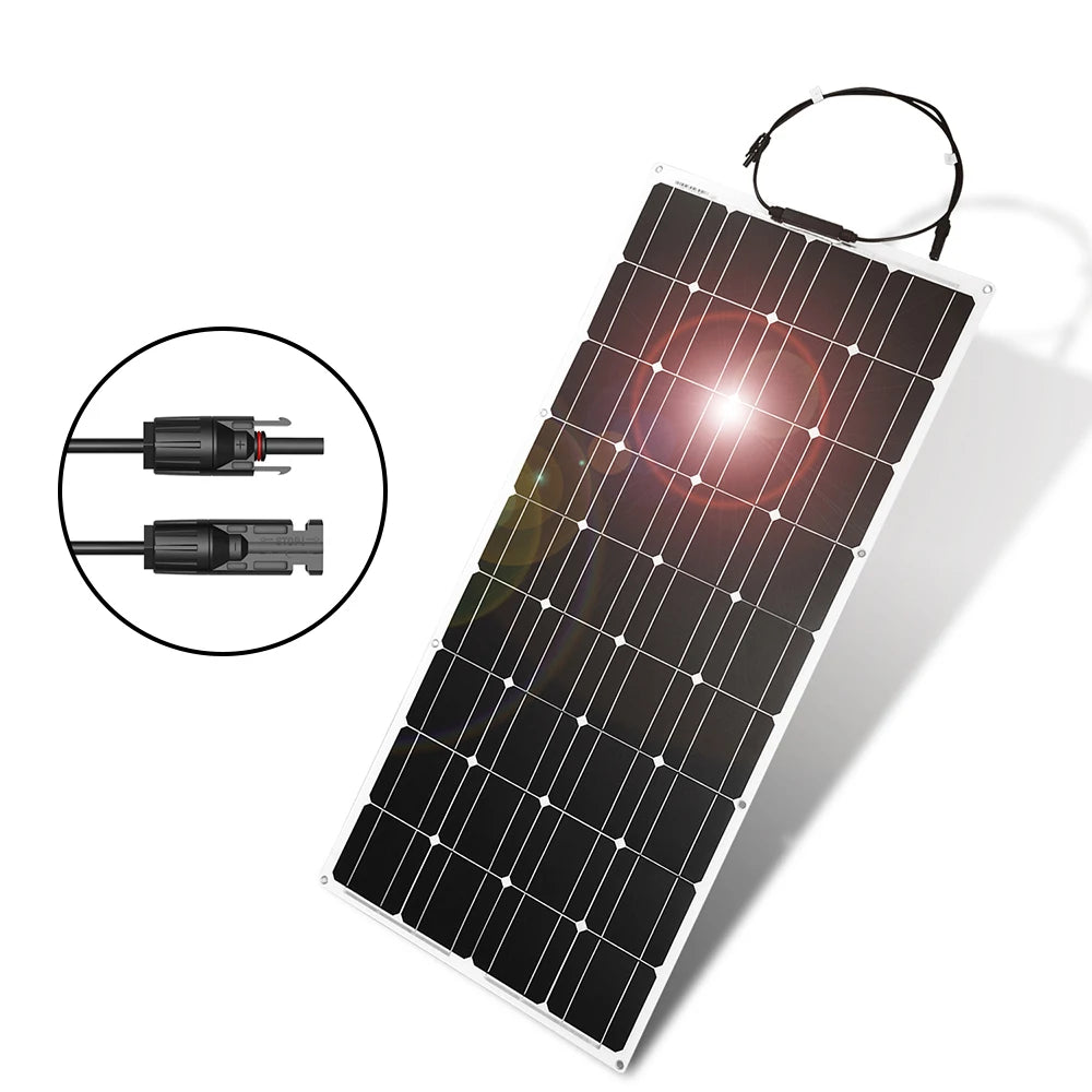 Zonnepaneel – Monokristallijn Paneel – Solar Module – Zonne Energie – 100W Vermogen – Compact Lichtgewicht – Weerbestendig IP67