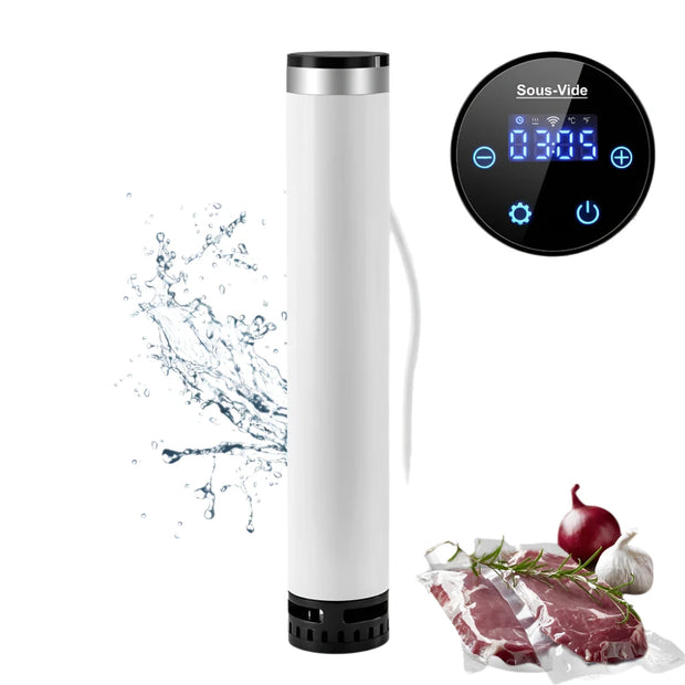 BioloMix - Sous Vide Stick - Sous-vide Kooktoestellen - IPX7 Waterdichte Super Slimme Thermische Immersie Circulator met APP Bediening - 4e Generatie - Wit