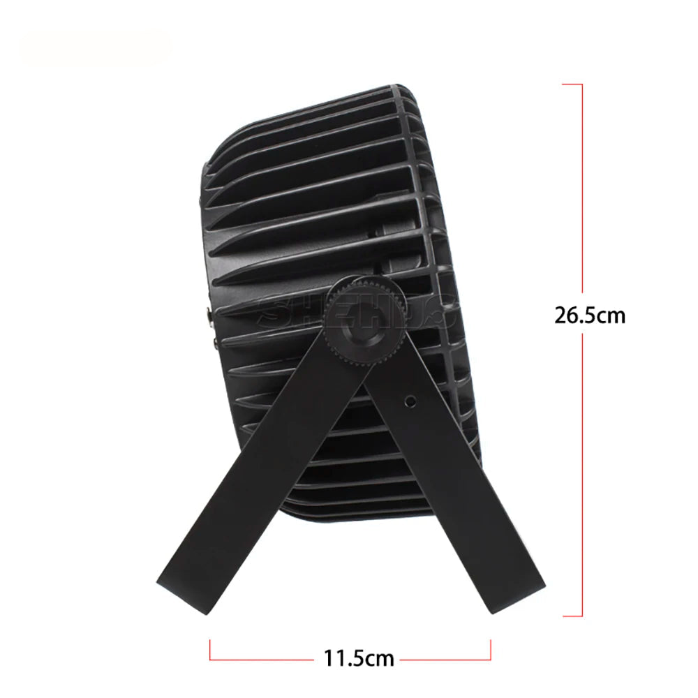 LED Par Set – Podiumverlichting – DJ Licht – Theaterlamp – Disco Spot – 4 Stuks 18x12W RGBW – Aluminium Behuizing – DMX512 Controle - QUORE