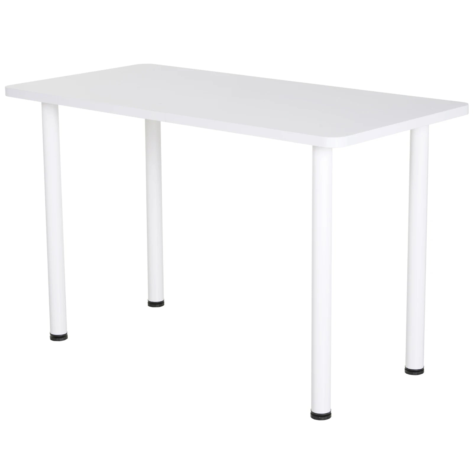 keukentafel - Keuken Kast - Bar Tafel - Keuken Werktafel - Keuken Werkblad - Keuken Bijzettafel - Multifunctionele Keuken-/Bureautafel met Verstelbare Poten (120x60x76 cm) – Wit & Eiken - QUORE