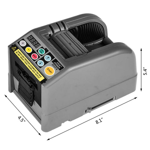 Tape Dispenser - Plakbandhouder - Plakband Dispenser - Taperoller - Automatisch - 6-60mm - Grote Elektrische Tape Cutter - Deep Fog Grey