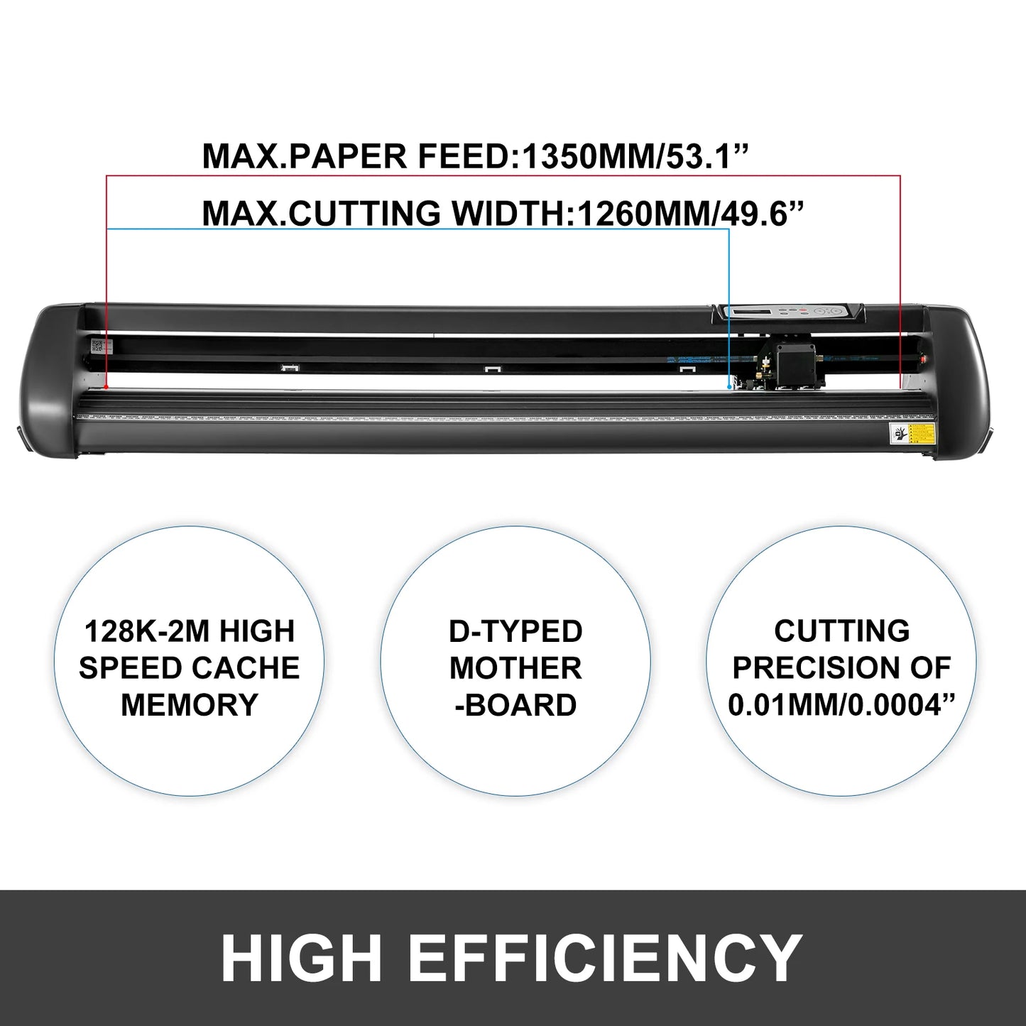 Vinylsnijplotter – Vinylcutter – Snijplotter – Plotter – Foliesnijder – Professionele 53 Inch Snijbreedte – Hoge Precisie 0,01 mm