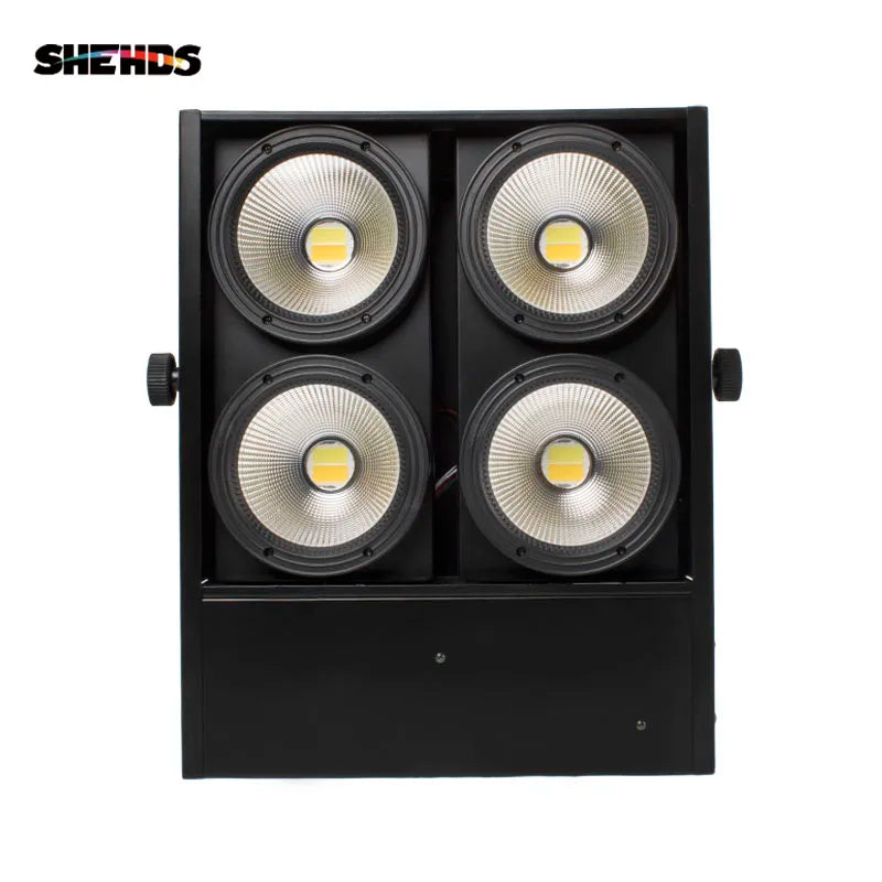 Led Blinder – Stage Licht – Party Verlichting – DJ Lamp – COB LED – 4x100W – Warm Wit en Koel Wit – Compact Metalen Behuizing