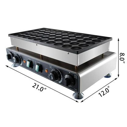 Poffertjesmaker - Poffertjespan - Poffertjespan Inductie - Poffertjespan Elektrisch - Wafelijzer - Wafelmaker - 50 Stuks Wafel- en Dorayaki Machine voor Perfecte Snacks