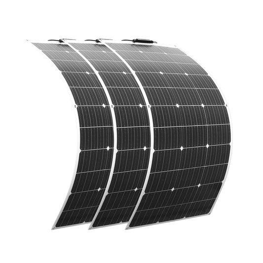 Zonnepaneel - Zonnepanelen - Monokristallijn - Flexibel - Buigzaam - 300W - Waterdicht - voor Camper - Boot - Caravan - Outdoor en Off-Grid