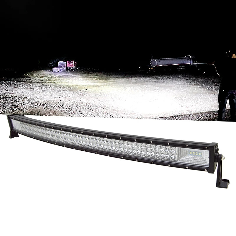 Gebogen LED-lichtbalk - 24V - 540W - Offroad Led Bar Combo Beam - Voor 4x4 4WD SUV ATV-auto's - 42inch met draadset - QUORE