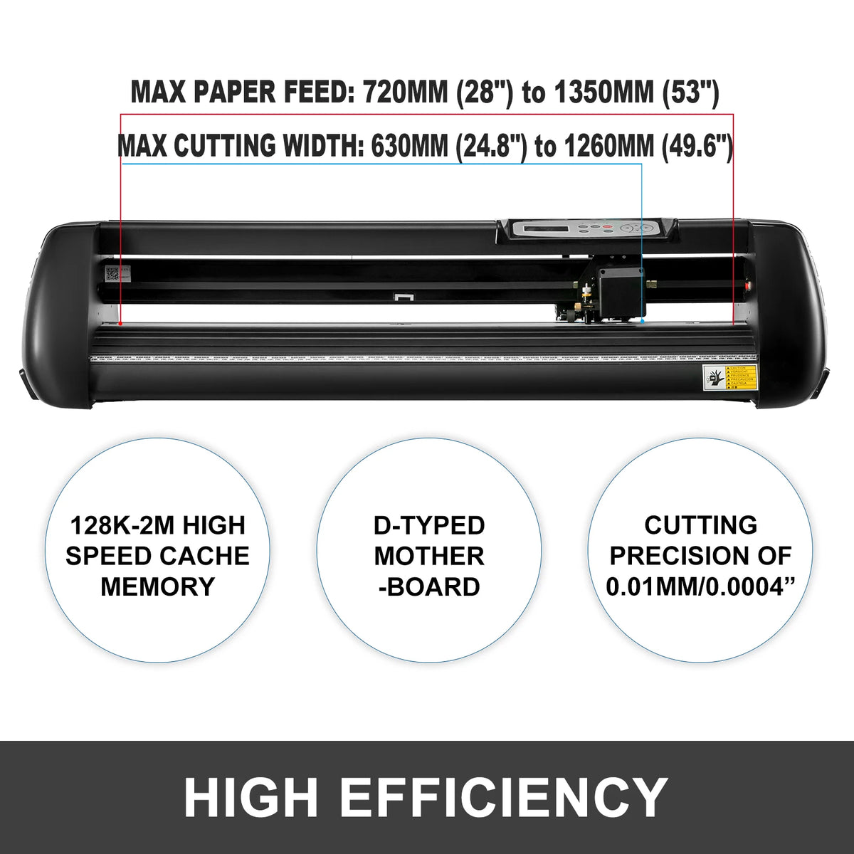 Vinyl Snijplotter - Handmatig - 28 inch papierinvoer - met COMPIM & USB-poorten - of Advertentie Ambachtelijk Ontwerp Knippen Etc. - QUORE