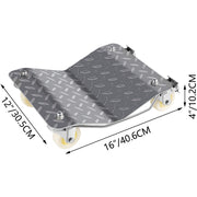 Vevor - Handtrailer Boot - Voertuig Positionering Wiel Dollies - 680Kg Per Dolly - 2Pcs - Band Auto Wiel Dollies - Auto Skate Dolly - Van Positionering Garage Jac - Zilver