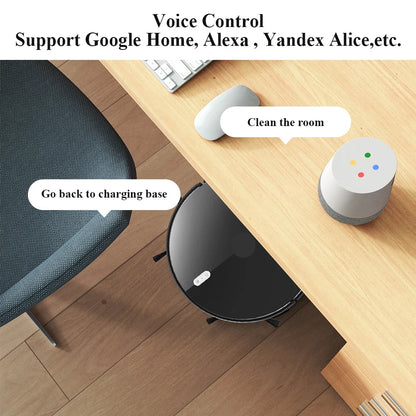 Robotstofzuiger - Vacuum Cleaner - Roborock - Draadloze - Dweilrobot - 500W - 6000Pa Zuigkracht - Slimme Geheugenfunctie, Kaartnavigatie, WiFi App - Elektrische Watertank – Vacuüm, Veeg en Mop Alles-in-één