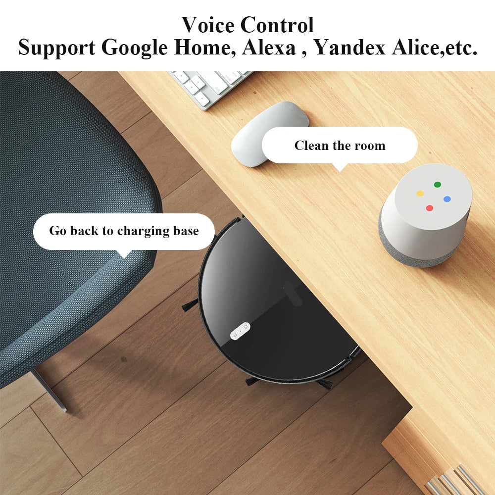 Robotstofzuiger - Vacuum Cleaner - Roborock - Draadloze - Dweilrobot - 500W - 6000Pa Zuigkracht - Afstandsbediening Upgrade - 2-in-1 Nat en Droog Mop, WiFi App, Slimme Auto Vloerwasfunctie voor Thuis